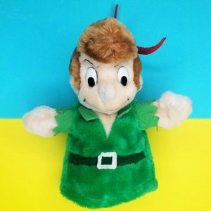 80s Walt Disney Company Peter Pan Hand Puppet Vintage Plush